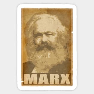 Karl Marx Propaganda Poster Pop Art Sticker